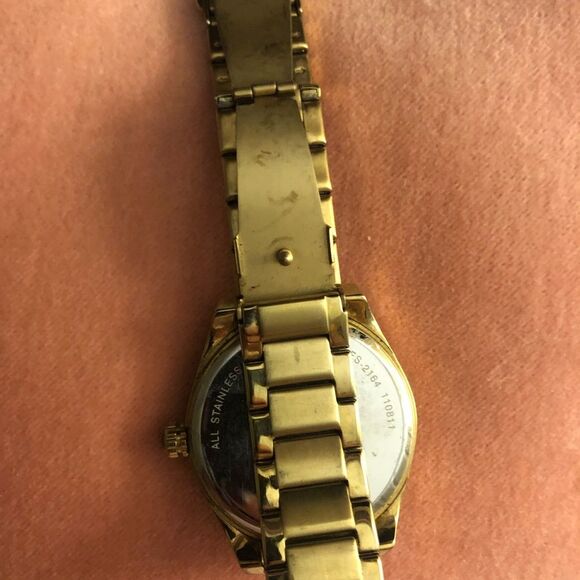 Fossil stainless steel yellow watch